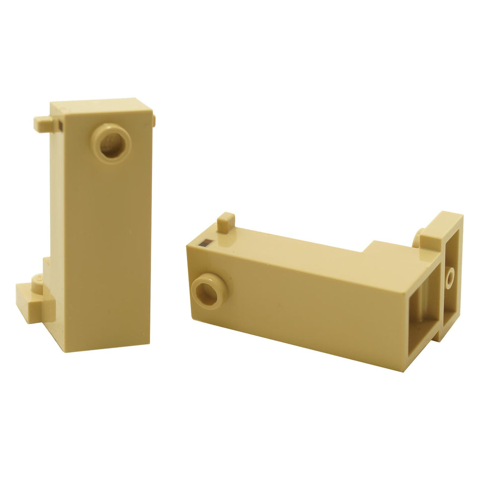 LEGO Minecraft Camel Head 5020pb01 with elongated neck and dark brown reddish brown eyes