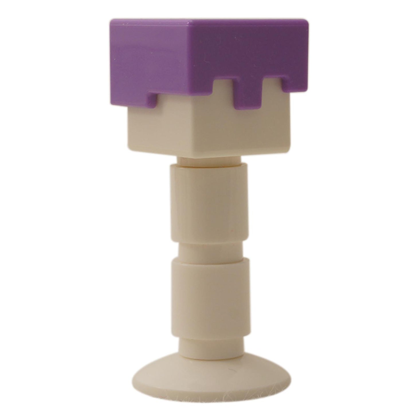 Medium Lavender LEGO® Minecraft Helmet (19728), a pixelated headgear piece perfect for representing Enchanted Armor.