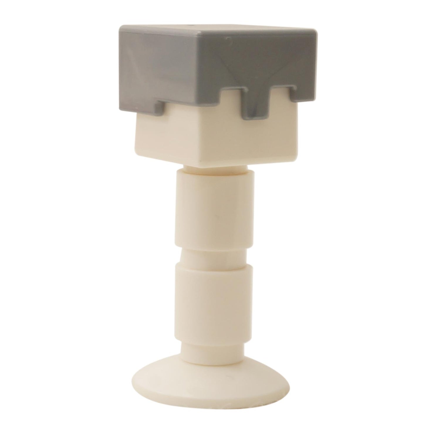 Flat Silver LEGO® Minecraft Helmet (19728), a rectangular headgear accessory representing Iron Armor for minifigures.