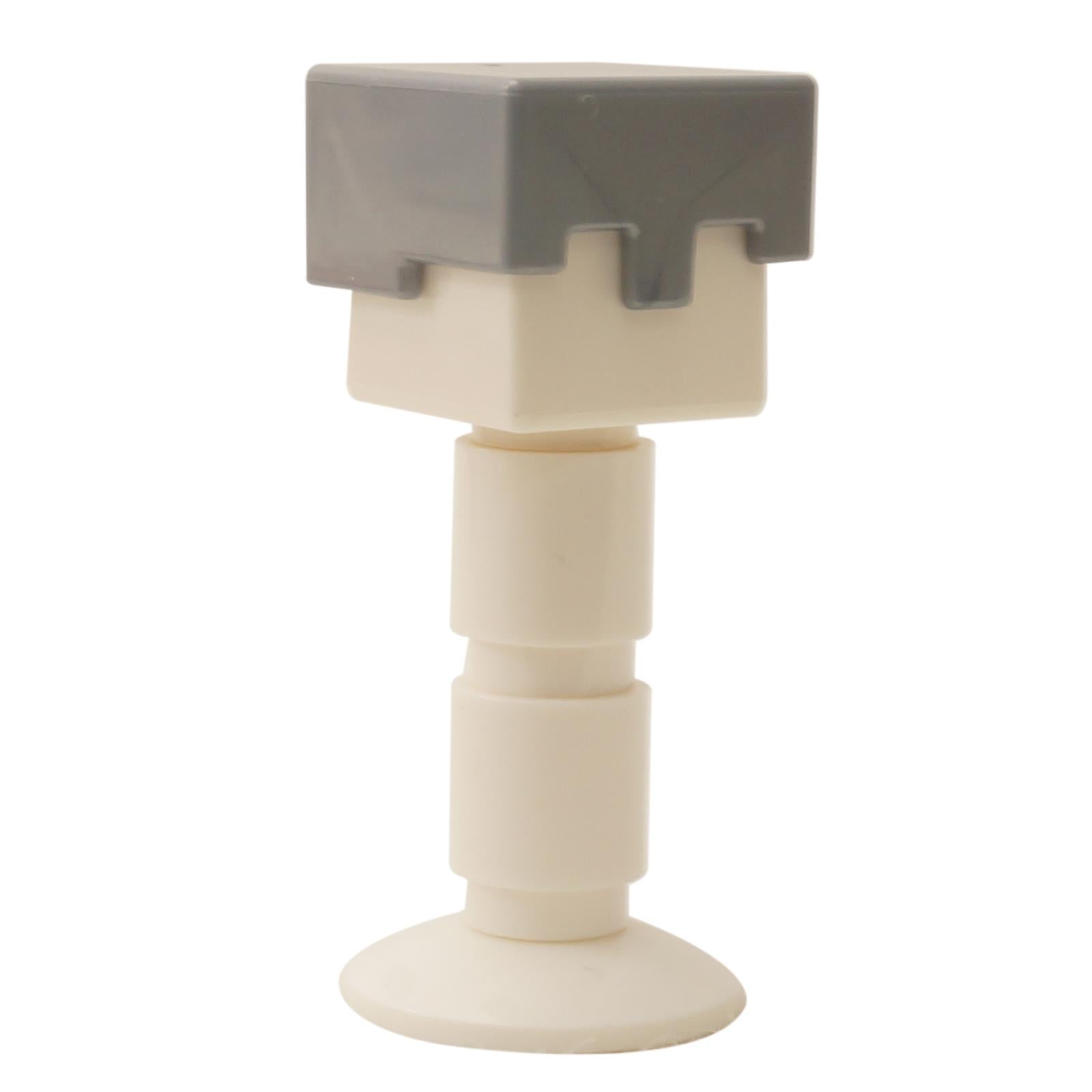 Flat Silver LEGO® Minecraft Helmet (19728), a rectangular headgear accessory representing Iron Armor for minifigures.