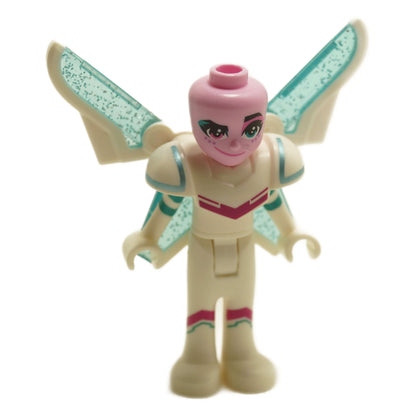 The Sweet Mayhem mini-doll (tlm115) with her helmet removed, revealing her pink head and confident winking expression.