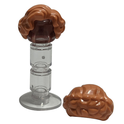 LEGO® Kobiece, krótkie, falowane włosy minifigurki z częścią boczną 11256 w kolorze nugat
