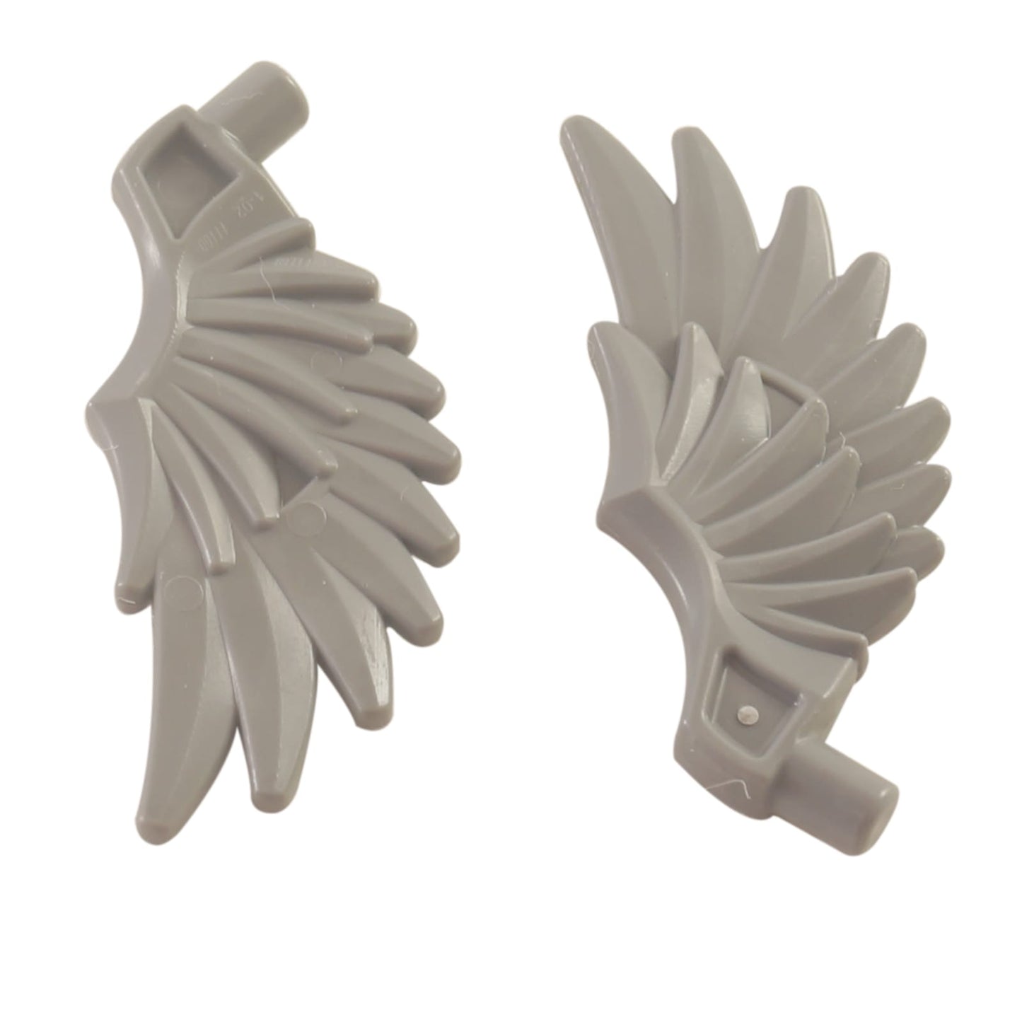 LEGO® minifigure feathered wing 11100 in light bluish gray, used for wings and fantasy builds
