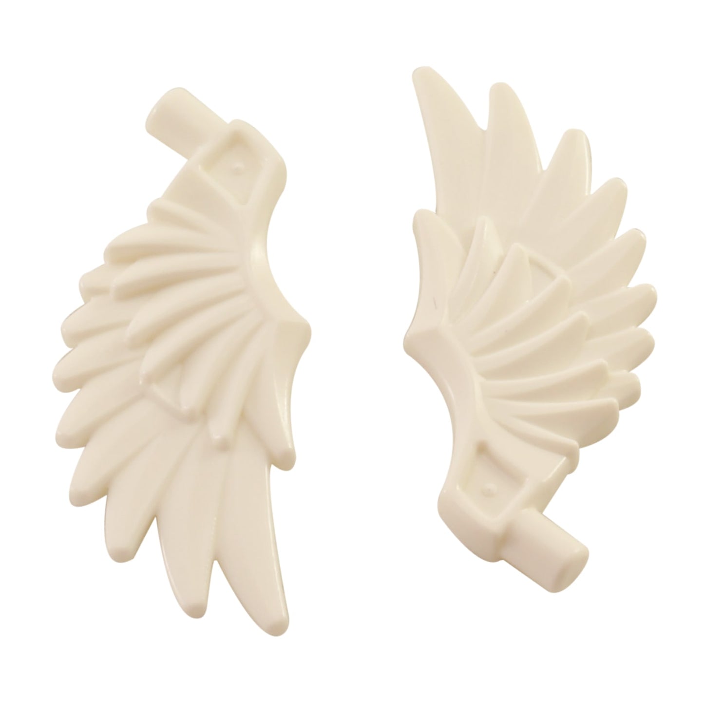 LEGO® minifigure feathered wing 11100 in white, commonly used for angels and fantasy characters
