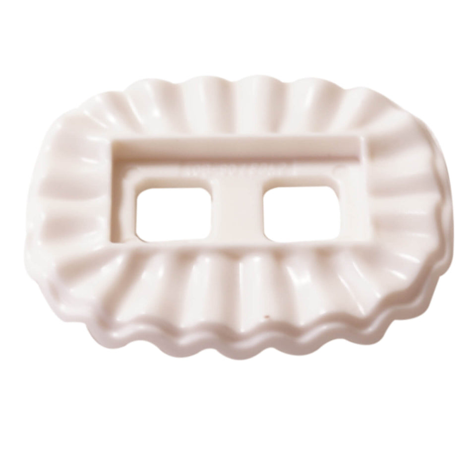 LEGO® Minifigure ballerina tutu ruffled skirt accessory in white