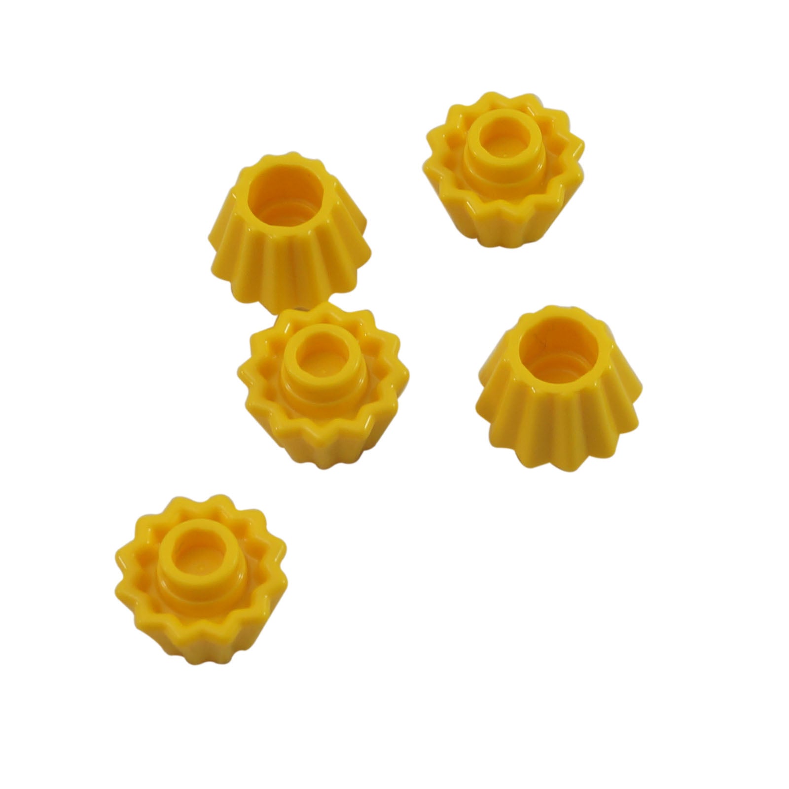 LEGO minifigure cupcake liner utensil with indented top bright light orange 65468d