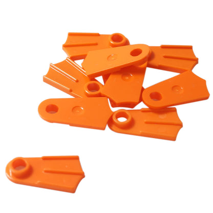 Calzado de aletas de minifigura Naranja, elemento de calzado de una sola pieza para nadar o construcciones submarinas
