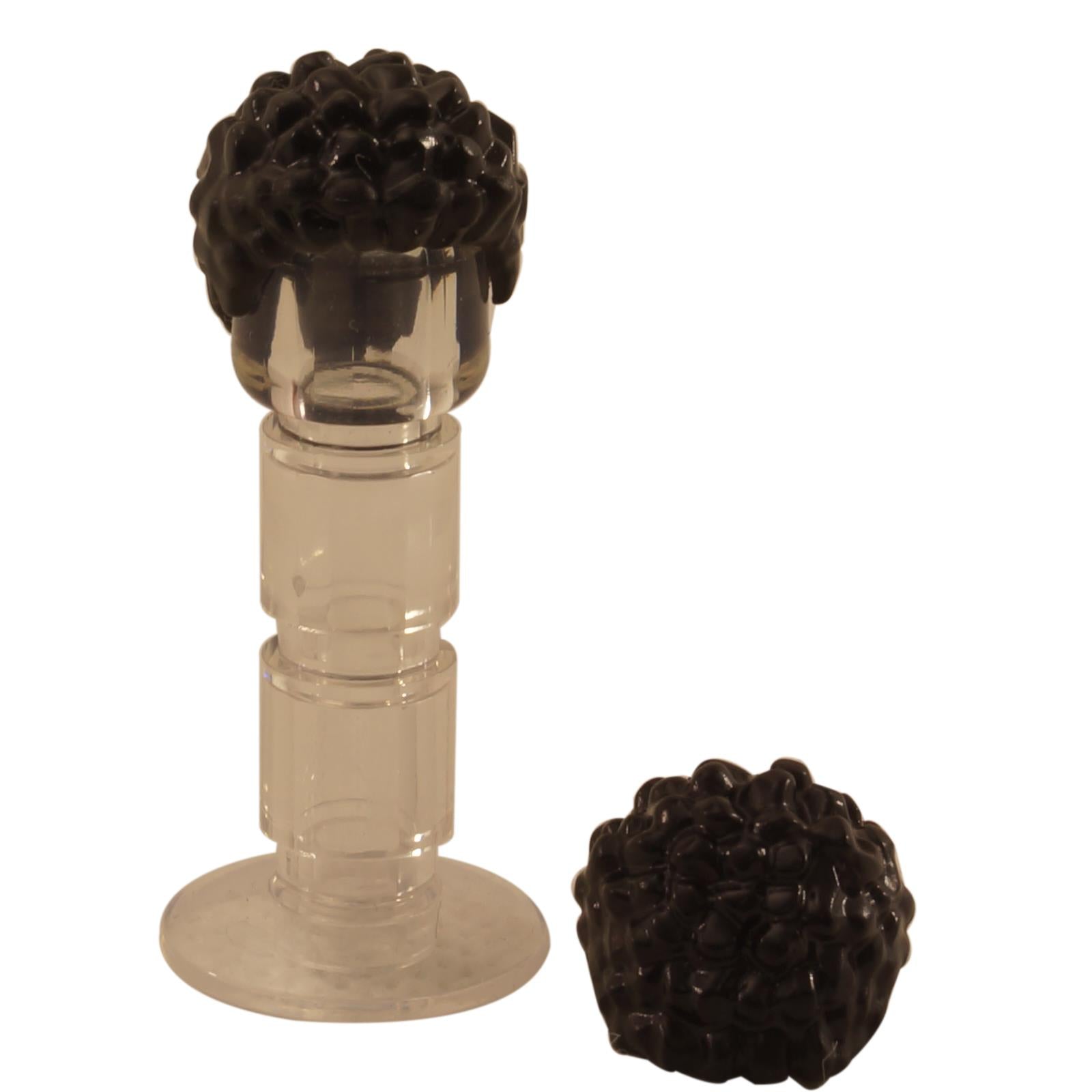 LEGO® minifigure hair piece 36060 black short coiled hairstyle for minifigure