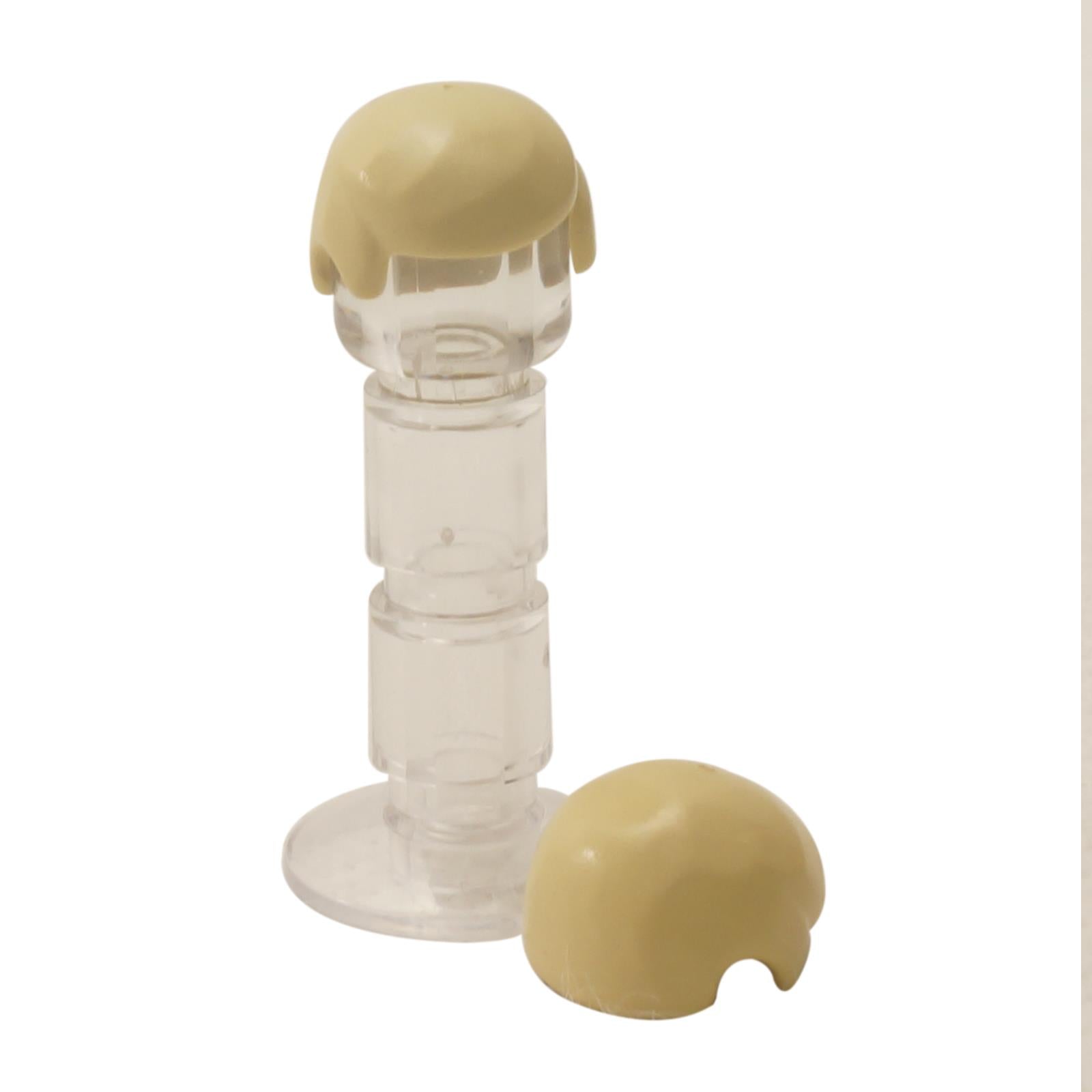 LEGO® minifigure hair piece 3901 tan smooth male hairstyle
