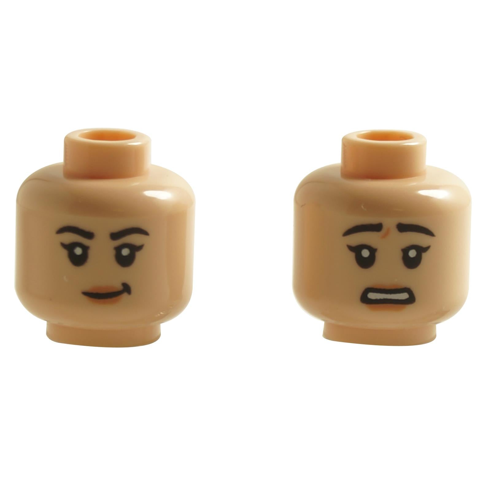Lopsided Expression LEGO® 3626pb2873 Minihahmo Pää - Kaksipuolinen Nainen Virnistys ...