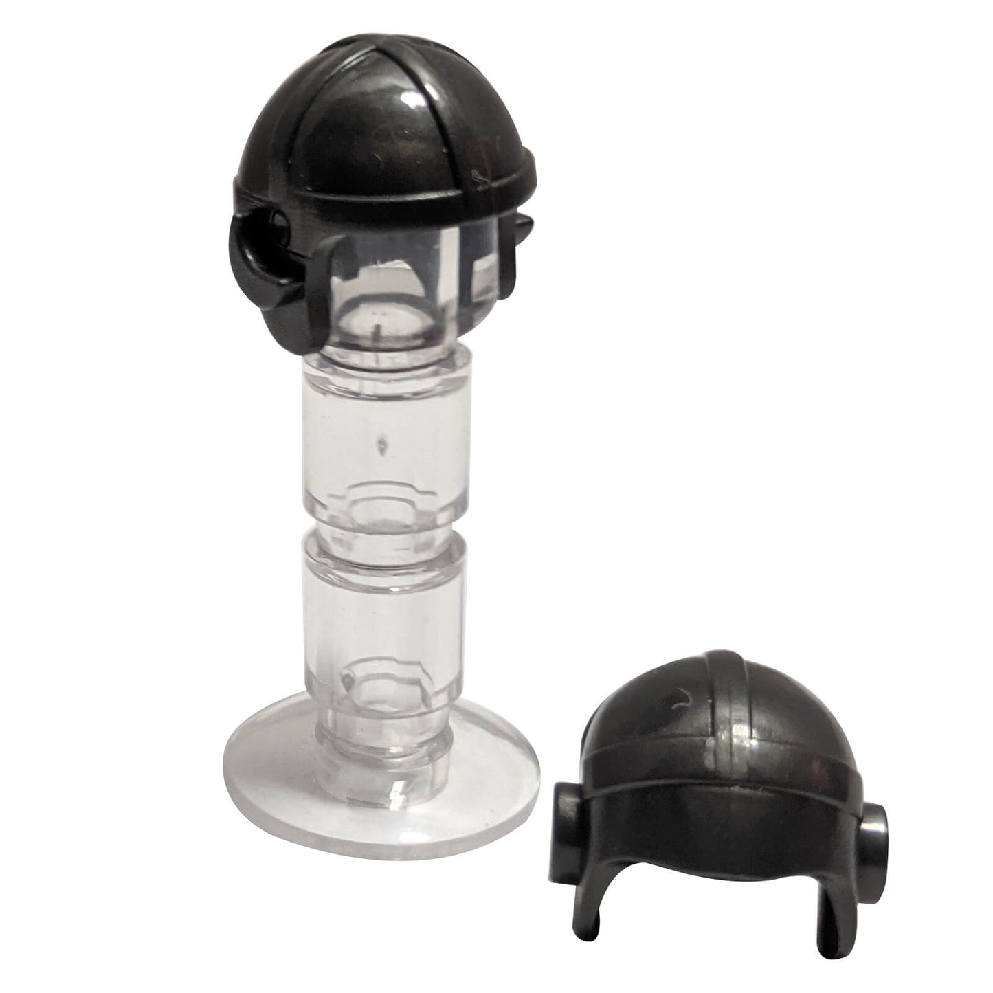 minifigure aviator cap pearl dark gray pilot style headgear accessory
