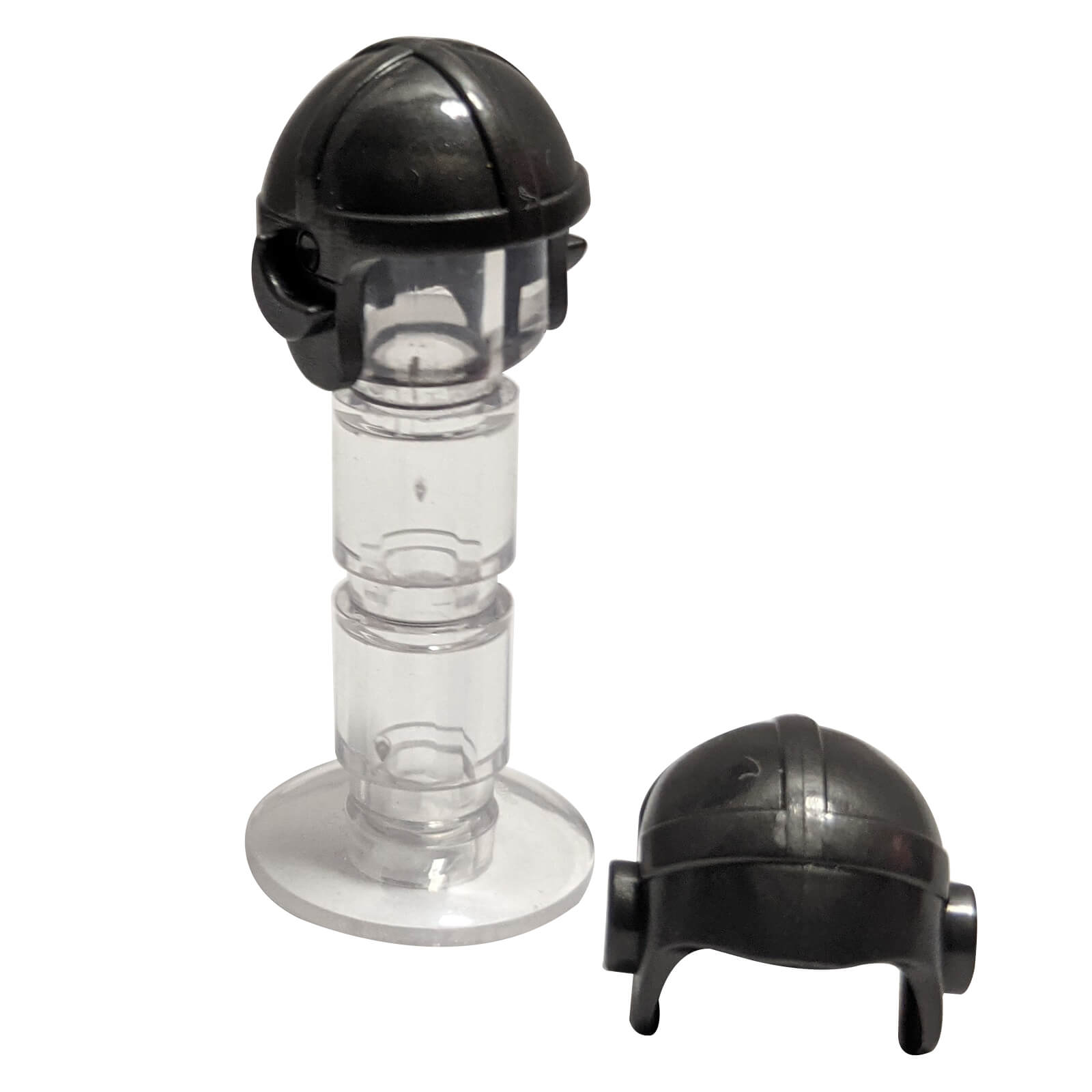 minifigure pilotní čepice perlově tmavě šedá styl pilota doplněk
