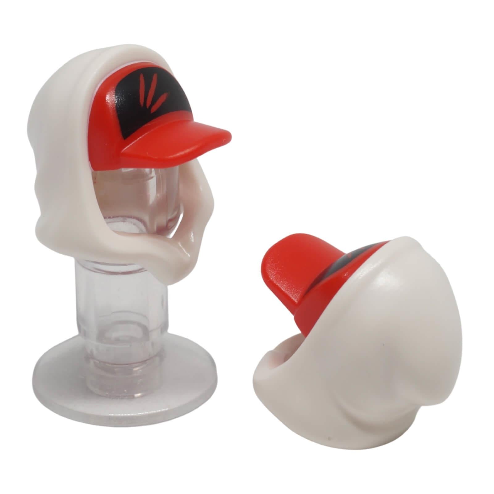LEGO® minifigure hoodie hood with molded baseball cap part 52684pb01.