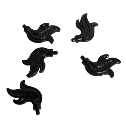 LEGO® Minifigure Plume Feather Triple Flame Water Accessory part 64647 black