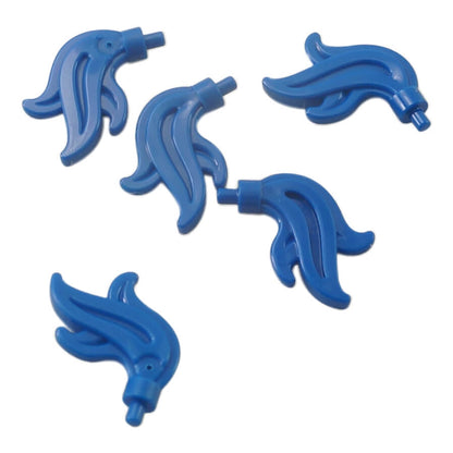 LEGO® Minifigure Plume Feather Triple Flame Water Accessory part 64647 blue