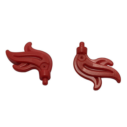 LEGO® Minifigure Plume Feather Triple Flame Water Accessory part 64647 dark red