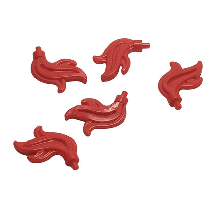 LEGO® Minifigure Plume Feather Triple Flame Water Accessory part 64647 red