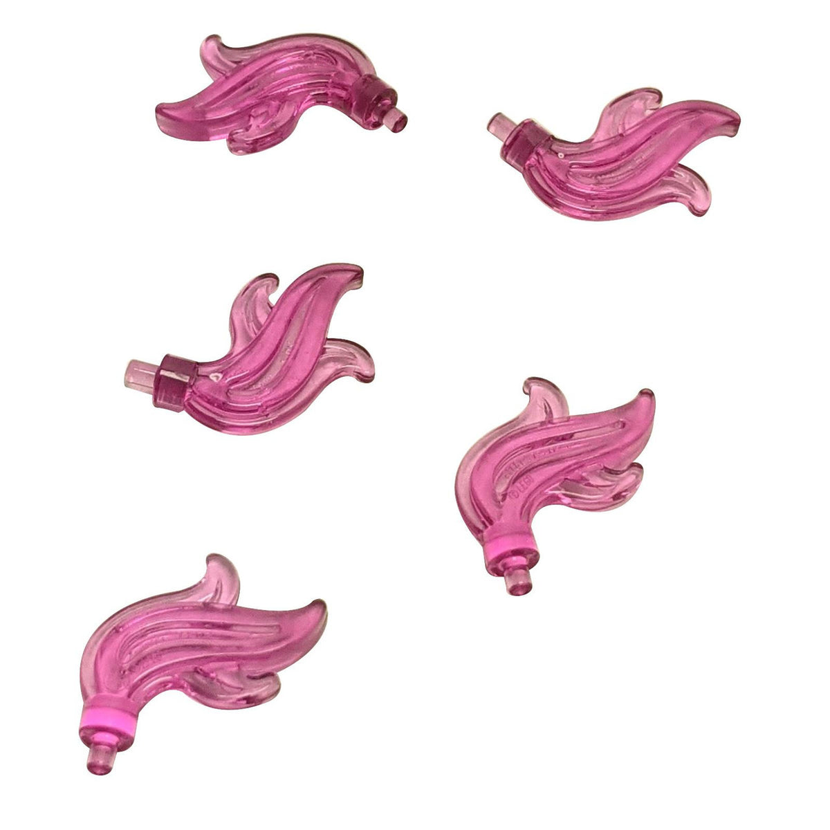 LEGO® Minifigure Plume Feather Triple Flame Water Accessory part 64647 trans dark pink