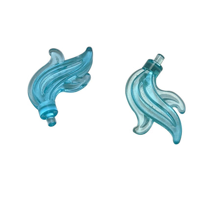 LEGO® Minifigure Plume Feather Triple Flame Water Accessory part 64647 trans light blue