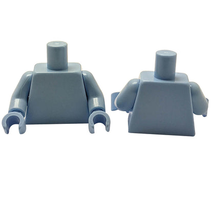 LEGO® Minifigure Torso Plain Bright Light Blue Bright Light Blue Arms Bright Light Blue Hands 973c00