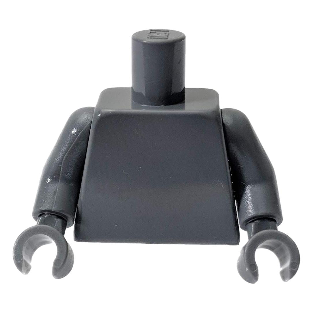 LEGO® Minifigure Torso Plain Dark Bluish Gray Dark Bluish Gray Arms Dark Bluish Gray Hands 973c00
