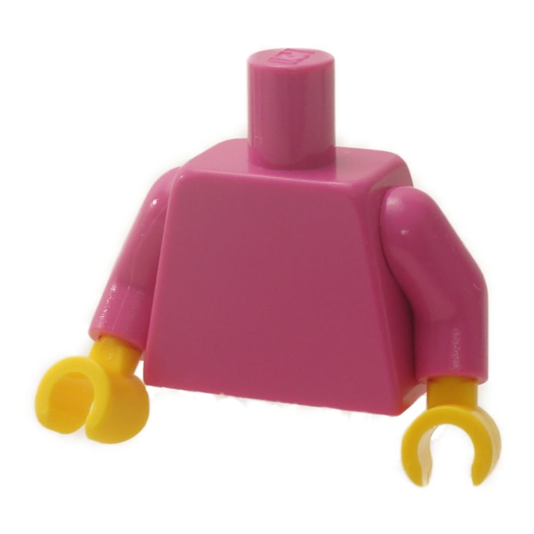 LEGO® Minifigure Torso Plain Dark Pink Yellow Hands 973c003