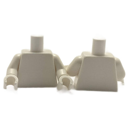 LEGO® Minifigure Torso Plain White White Arms White Hands 973c00
