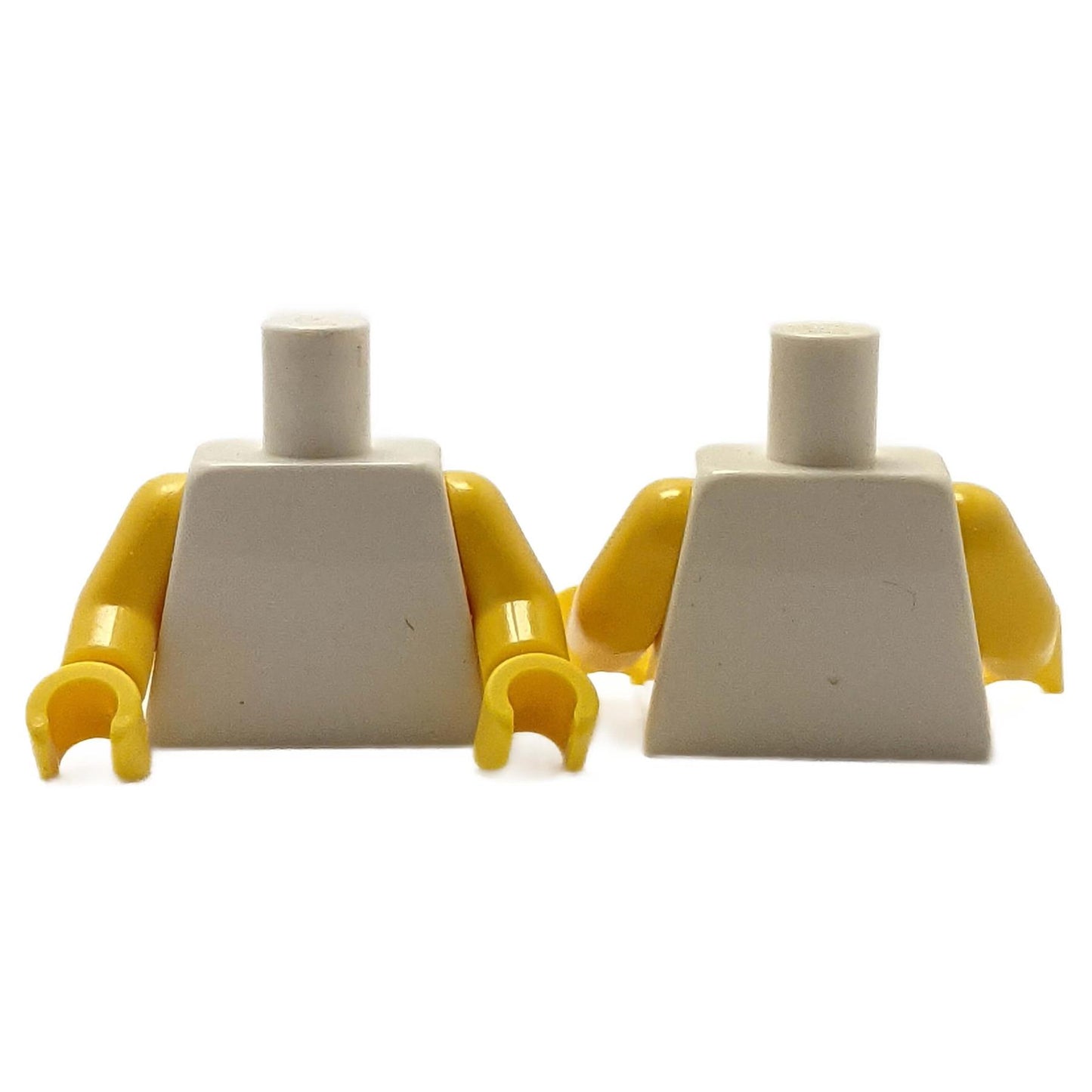 LEGO® Minifigura Torso Llano Blanco Amarillo brazos Amarillo manos 973c11