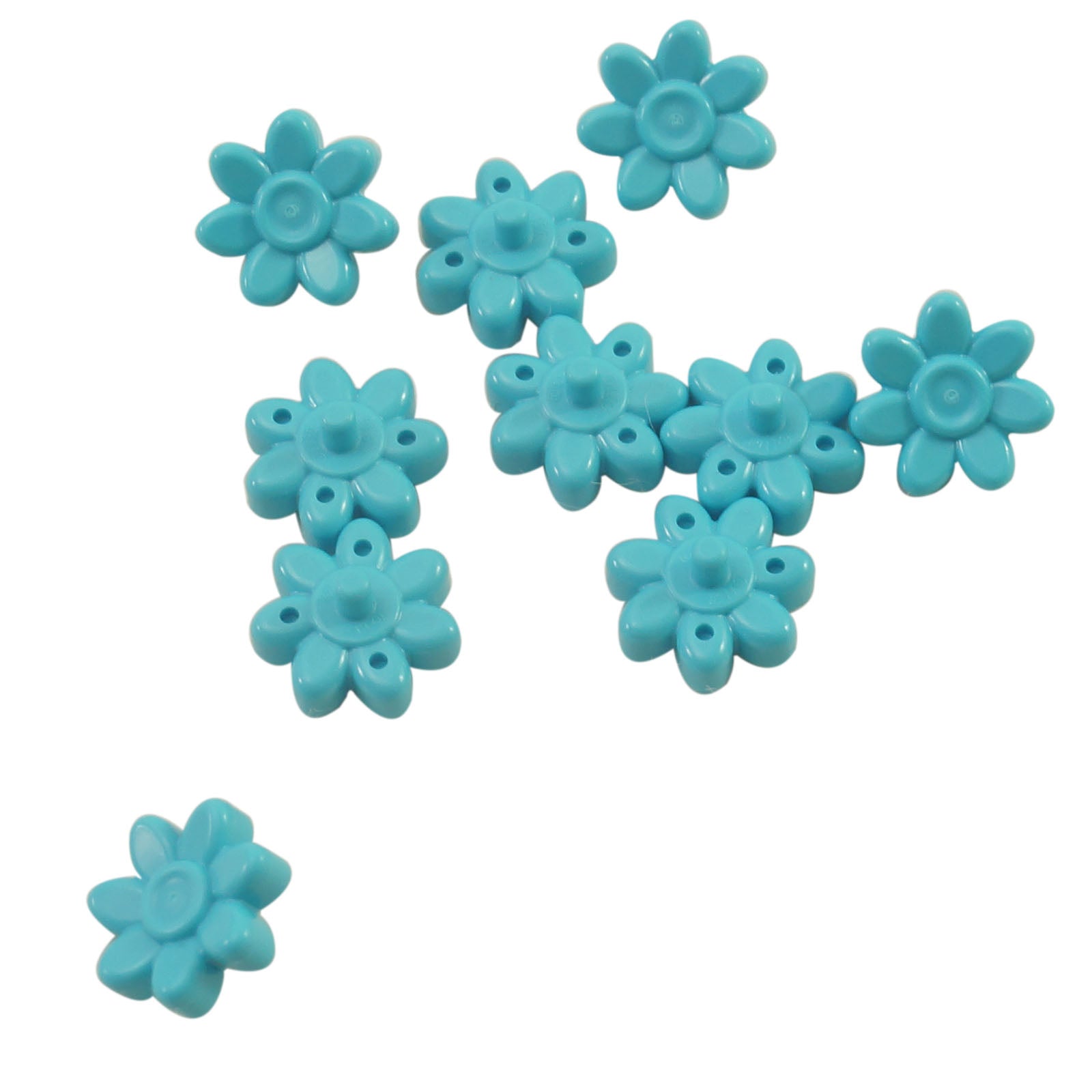 LEGO minifigure trolls flower utensil with 7 petals and pin medium azure 65468e