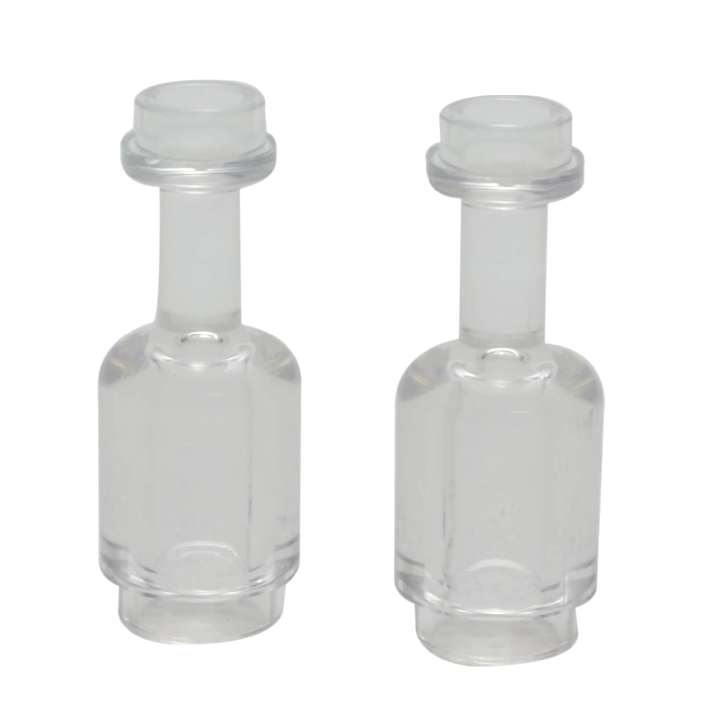 Transparent clear minifigure utensil bottle 95228 accessory for bar, lab or city builds