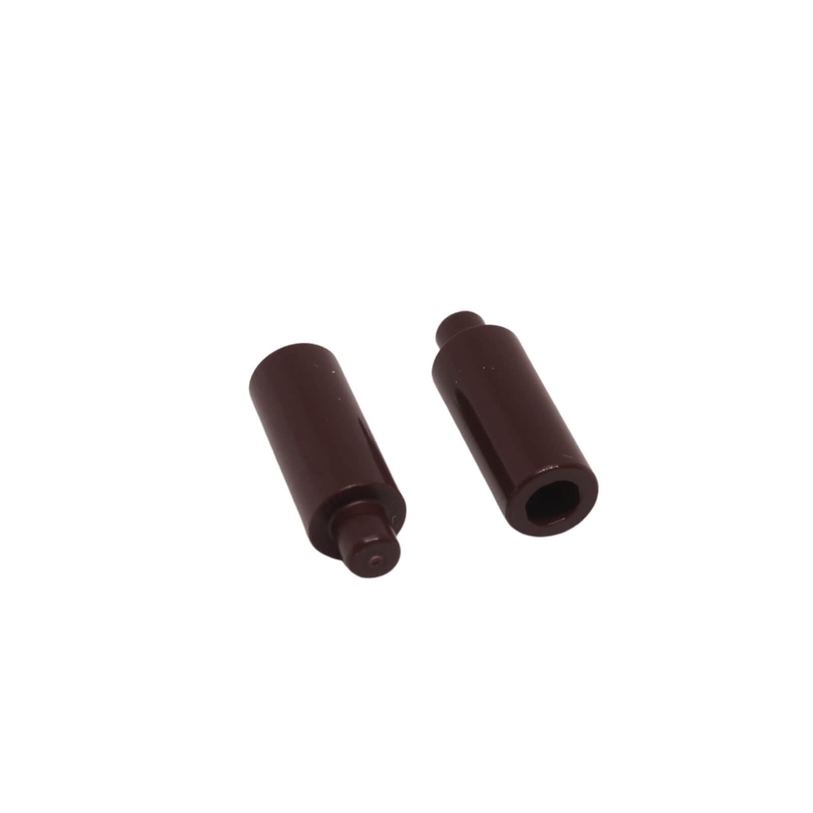 LEGO® Minifigure Utensil Candle in dark brown accessory for medieval, castle, and interior builds