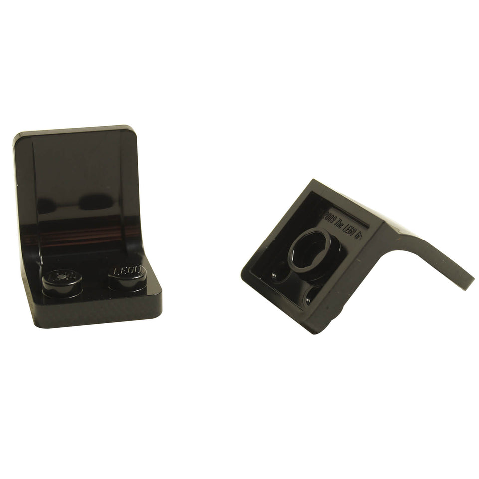 LEGO® Minifigure Utensil Seat Chair 2x2 in black for minifigure seating and interior builds