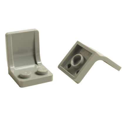 LEGO® Minifigure Utensil Seat Chair 2x2 in light bluish gray for minifigure seating and interior builds
