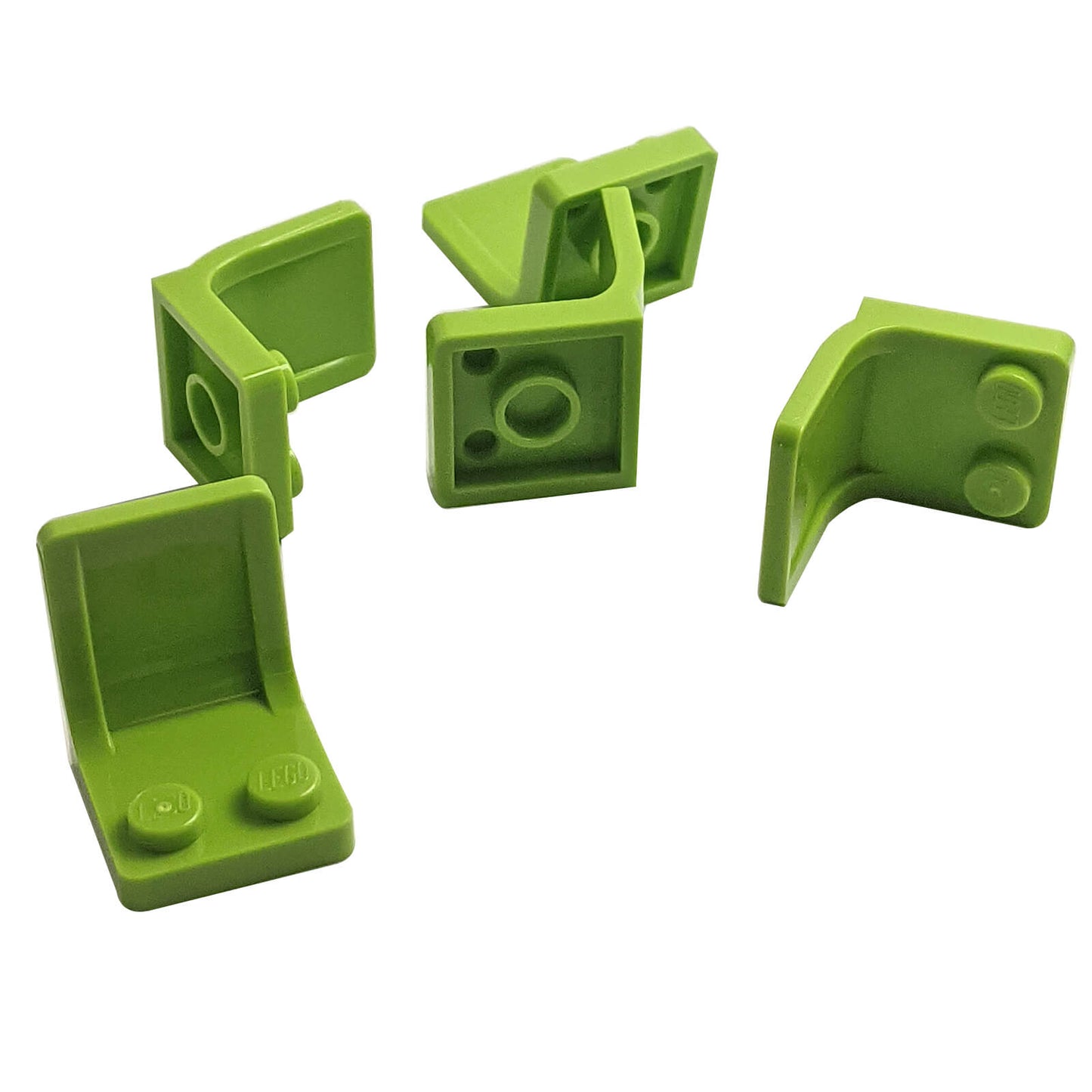 LEGO® Minifigure Utensil Seat Chair 2x2 in lime for minifigure seating and interior builds