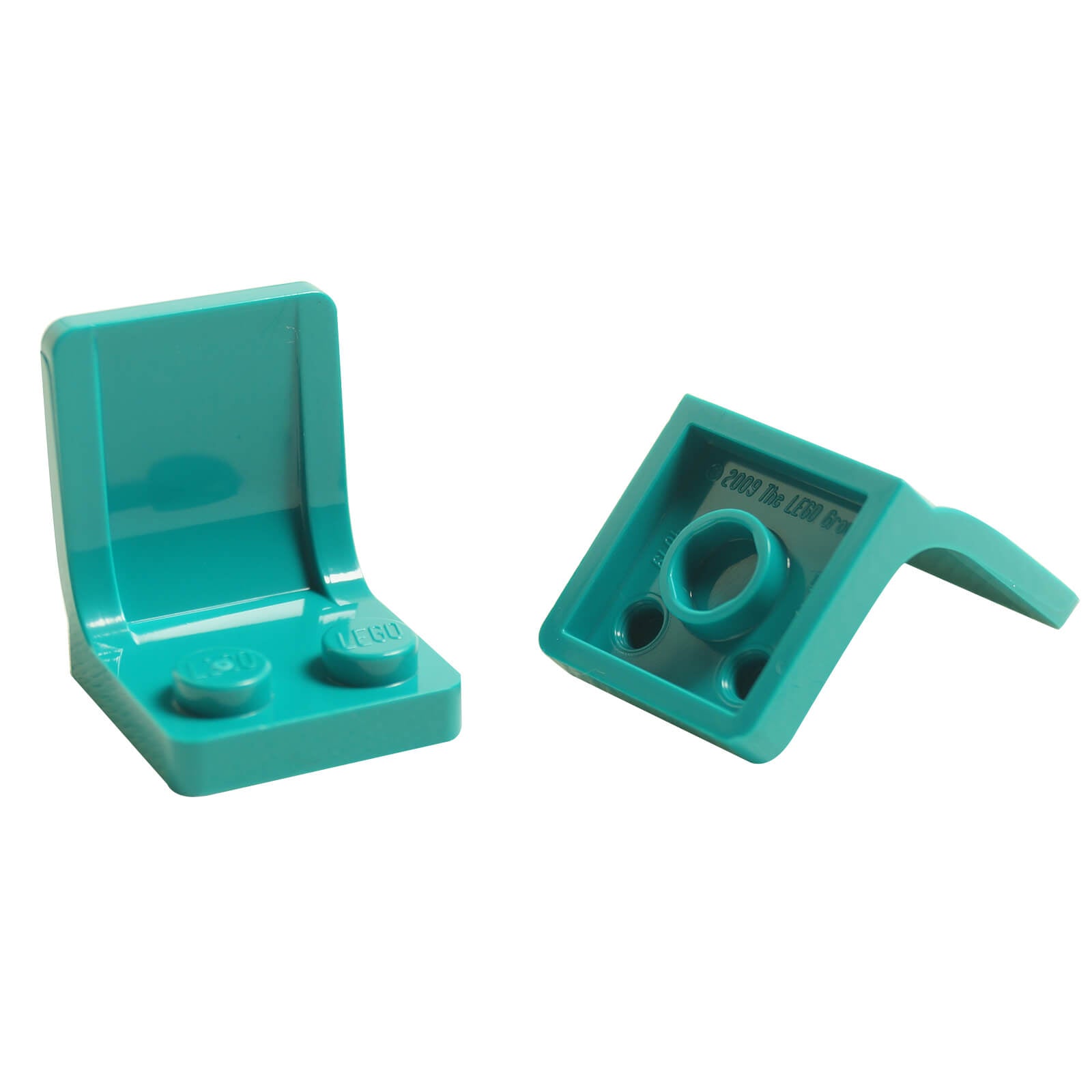 LEGO® Minifigure Utensil Seat Chair 2x2 in medium azure for minifigure seating and interior builds