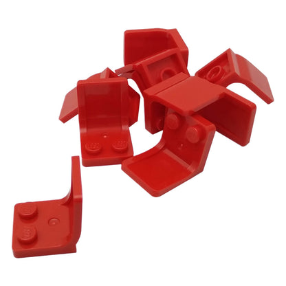 LEGO® Minifigure Utensil Seat Chair 2x2 in red for minifigure seating and interior builds