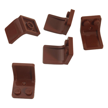 LEGO® Minifigure Utensil Seat Chair 2x2 in reddish brown for minifigure seating and interior builds