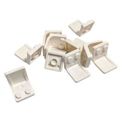 LEGO® Minifigure Utensil Seat Chair 2x2 in white for minifigure seating and interior builds