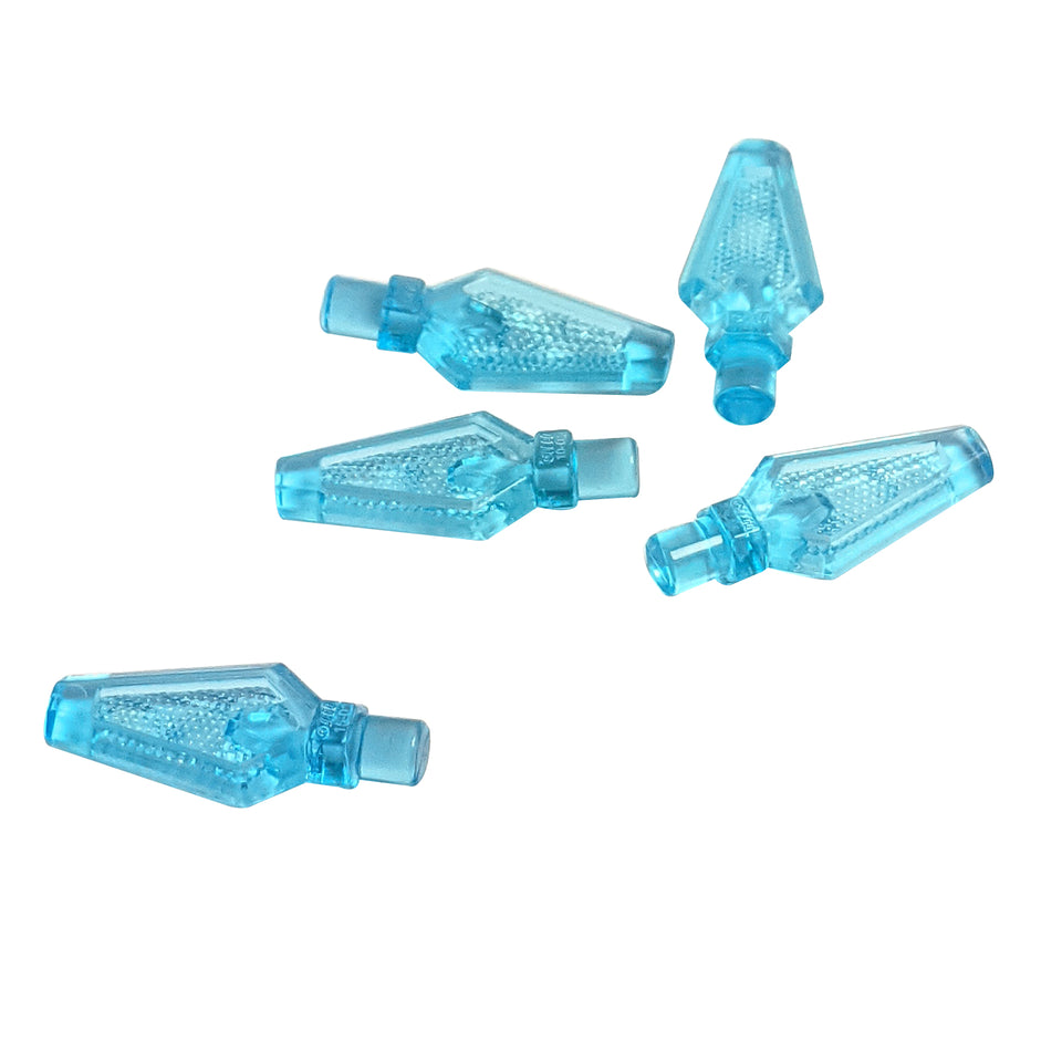 LEGO® minifigure weapon spear tip part 27257 in trans light blue