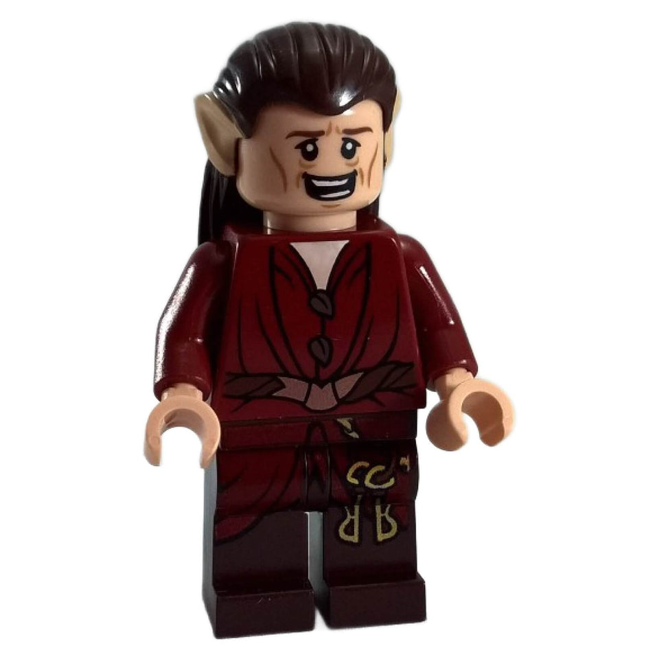 LEGO® Mirkwood Elf Chief minifigure (lor054) with red outfit and confident smile – from The Hobbit theme