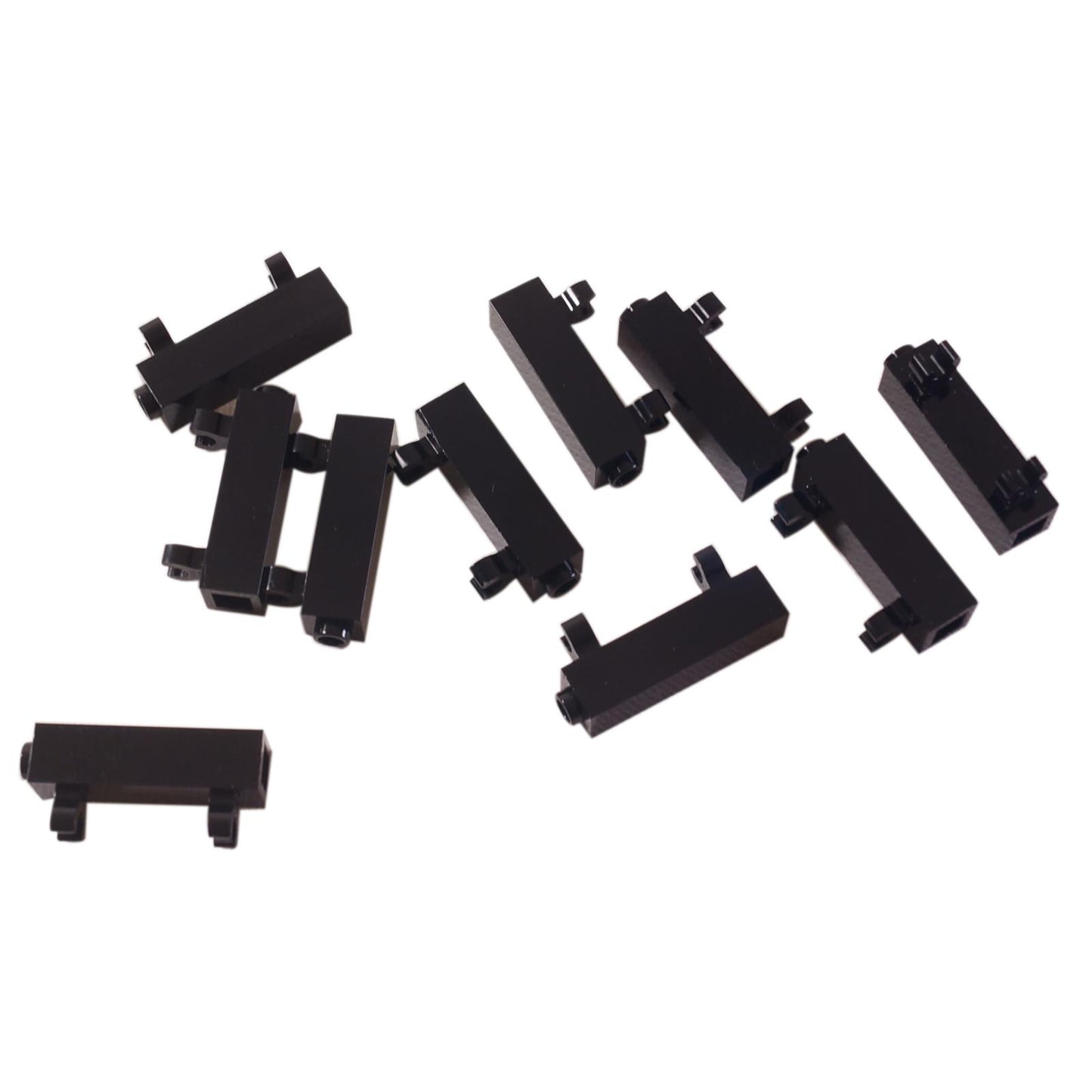 LEGO Modified Brick 1 x 1 x 3 with 2 vertical clips hollow stud part 60583b black