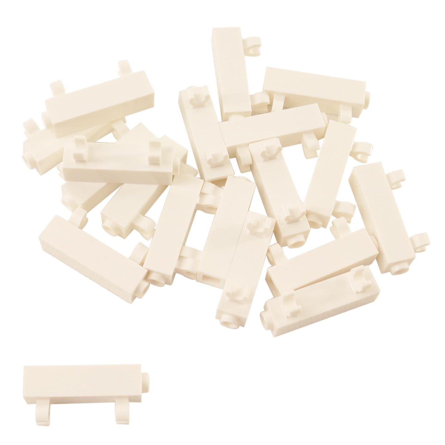 LEGO Modified Brick 1 x 1 x 3 with 2 vertical clips hollow stud part 60583b white