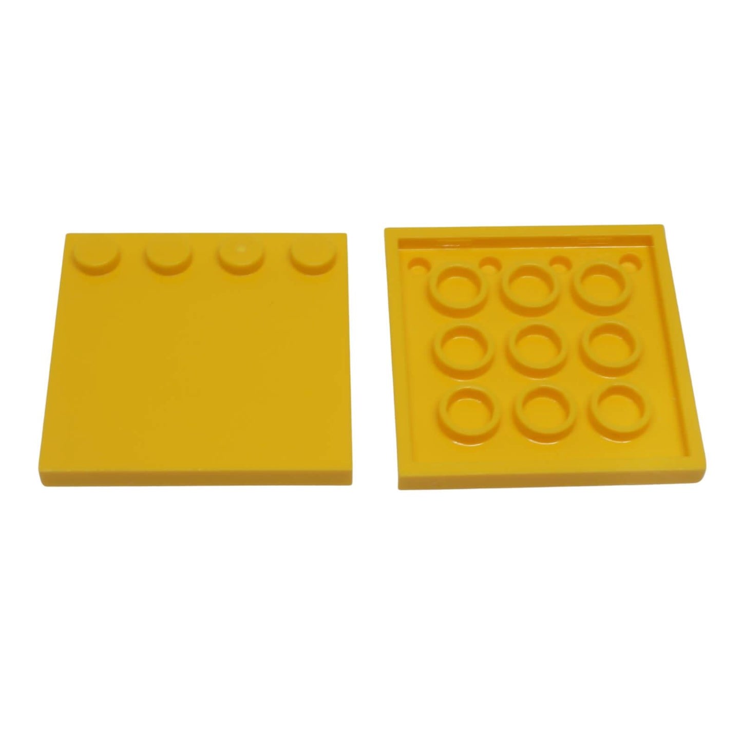 LEGO Modified Tile 4 x 4 with studs on edge part 6179 yellow