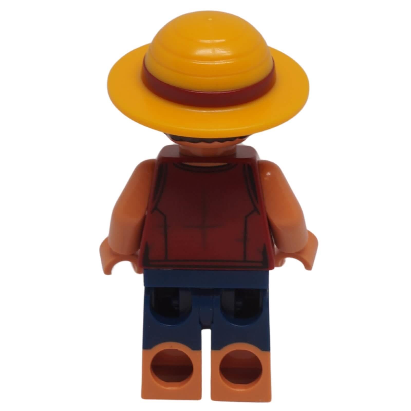 LEGO One Piece Monkey D Luffy Straw Hat Minifigure op016 back view