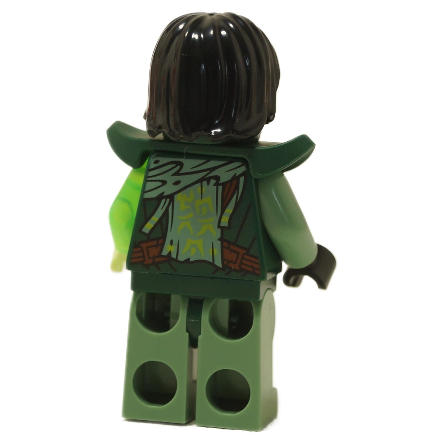 Morro Dragons Rising Season 3 minifigure back with dark green torso print