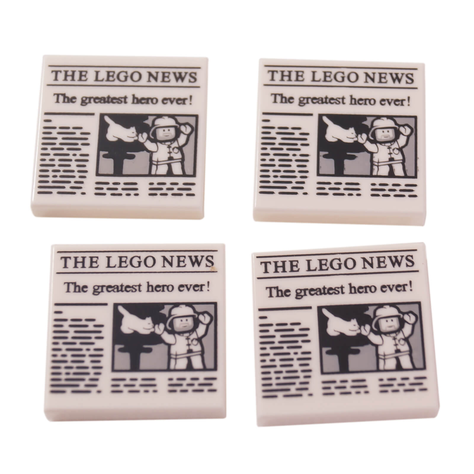 LEGO Tile 2 x 2 with THE LEGO NEWS newspaper pattern 3068bpb1105