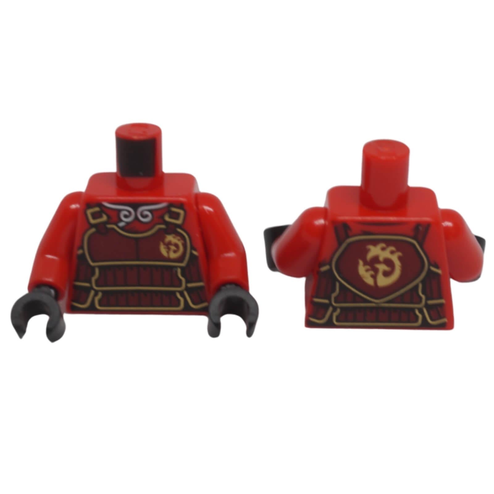 LEGO® NINJAGO torso 973pb6460c01 with dragon armour print and back emblem
