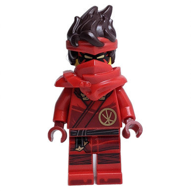 LEGO Ninjago Kai minifigure njo0882 in red ninja suit with mask.
