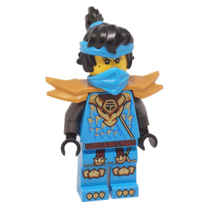 LEGO® NINJAGO® Nya minifigure front view showing blue armor and shoulder pads