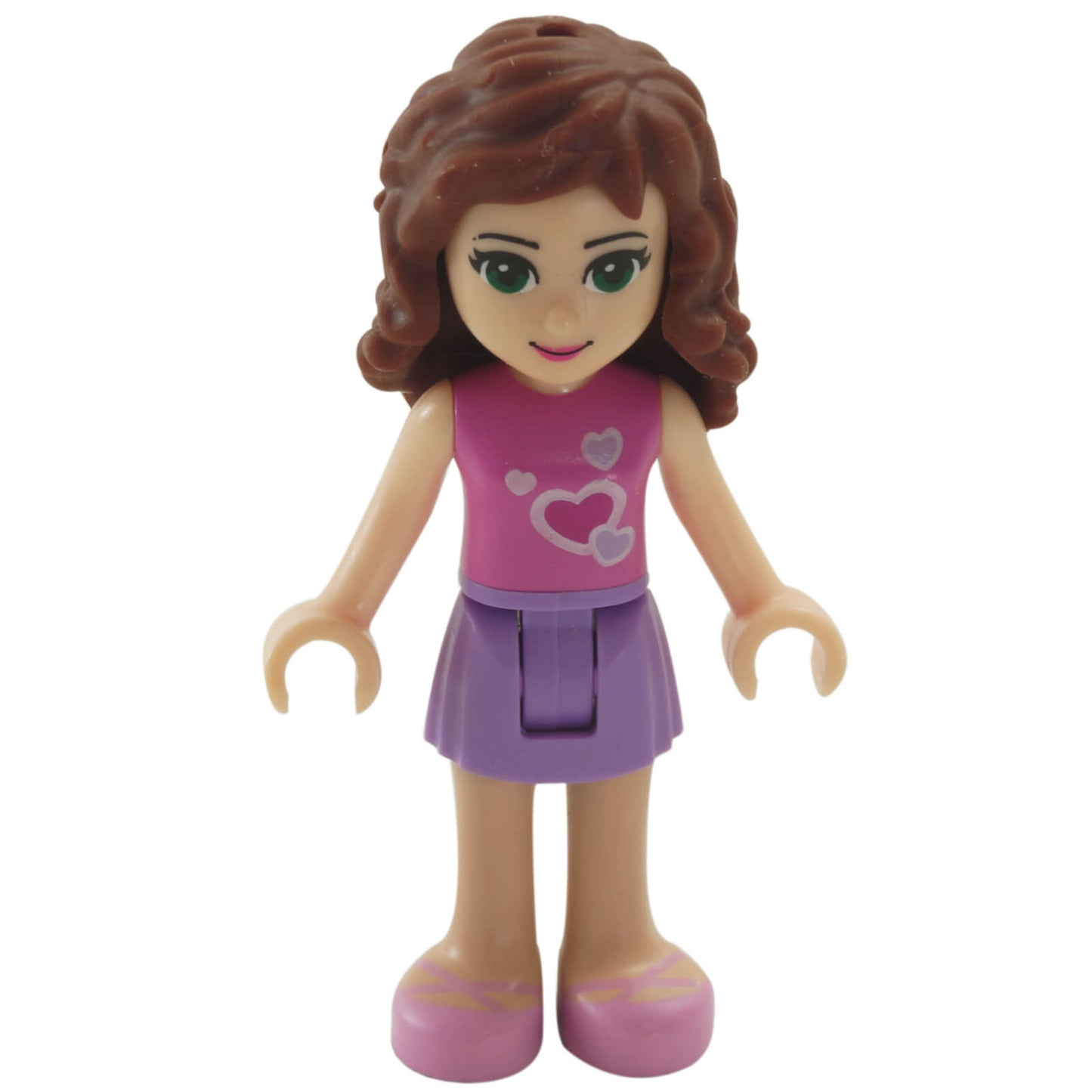 LEGO Friends Olivia mini doll frnd0017 dark pink top lavender skirt